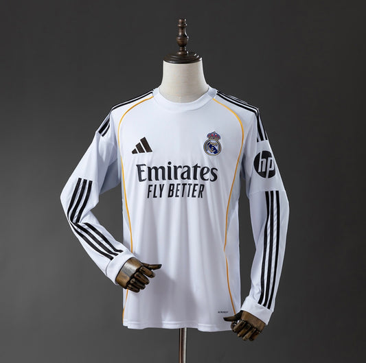 Camisola Principal Manga Comprida 25/26 - Real Madrid 🇪🇸