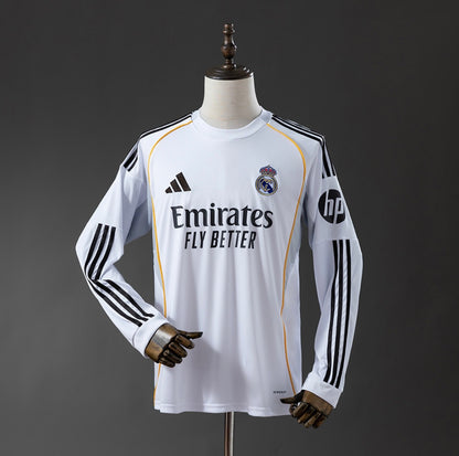 Camisola Principal Manga Comprida 25/26 - Real Madrid 🇪🇸
