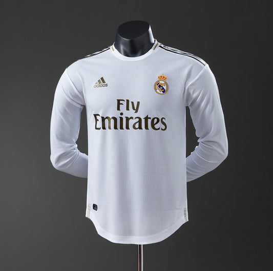 Camisola Retro Manga Comprida 2019/2020 - Real Madrid 🇪🇸