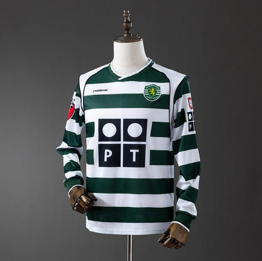 Camisola Manga Comprida Retro 2001 - 2003 - Sporting 🇵🇹